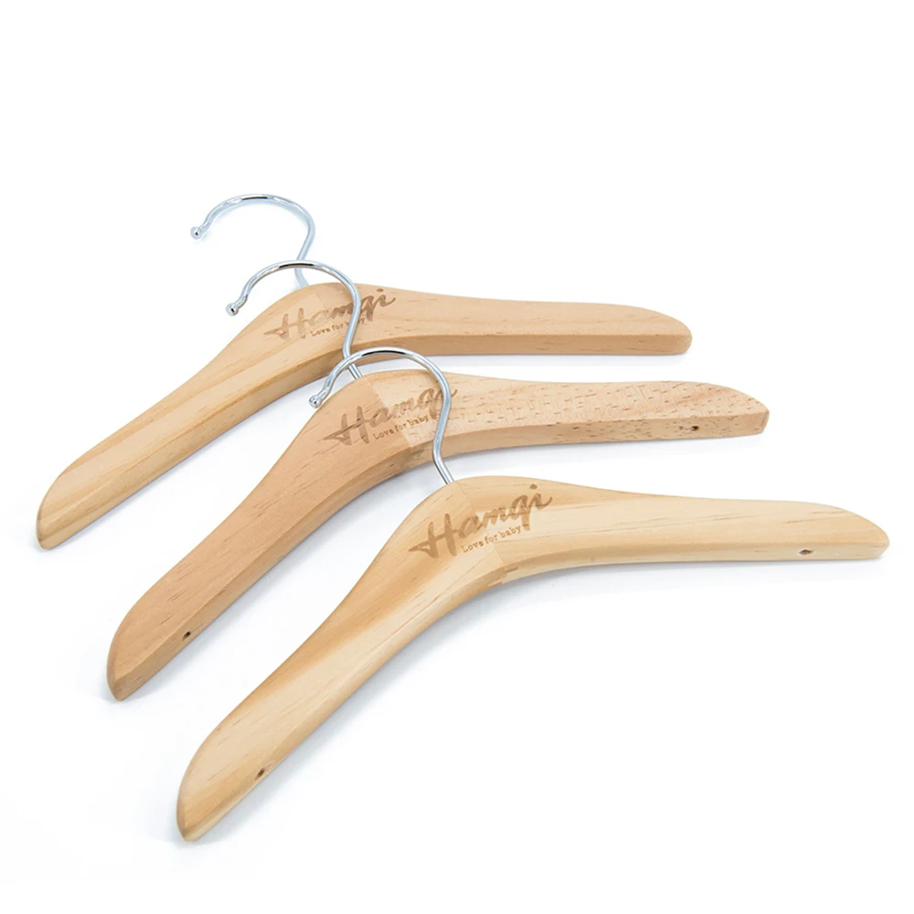 High Quality Colored Wooden Children Kids Baby Clothes Hangers