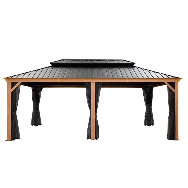 Новая деревянная беседка 10x20 сталь 6x12 по отличной