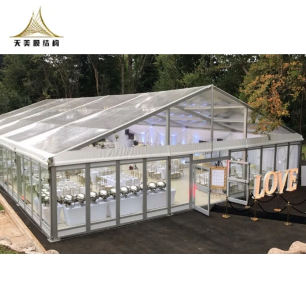 High Quality Aluminum Frame heavy duty 20x30 20x40 Marquee Party Tent Waterproof Clear Span Wedding Tents For 500 1000 People