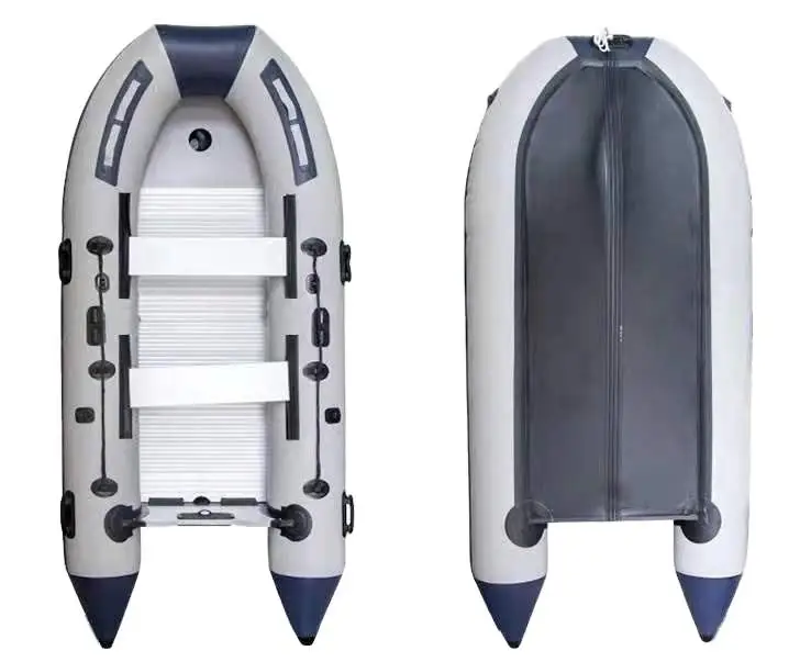Aluminum bottom inflatable boat thickened kayak wear-resistant rubber boat fishing boat
