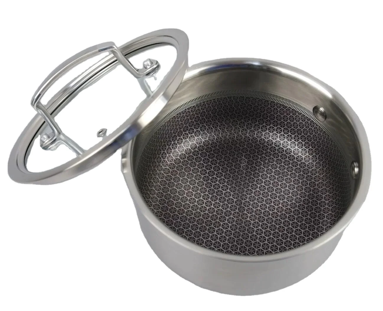 Saucepan for Gas Electric Stove Top Camping Stainless Steel Non stick Small Saucepan Pot