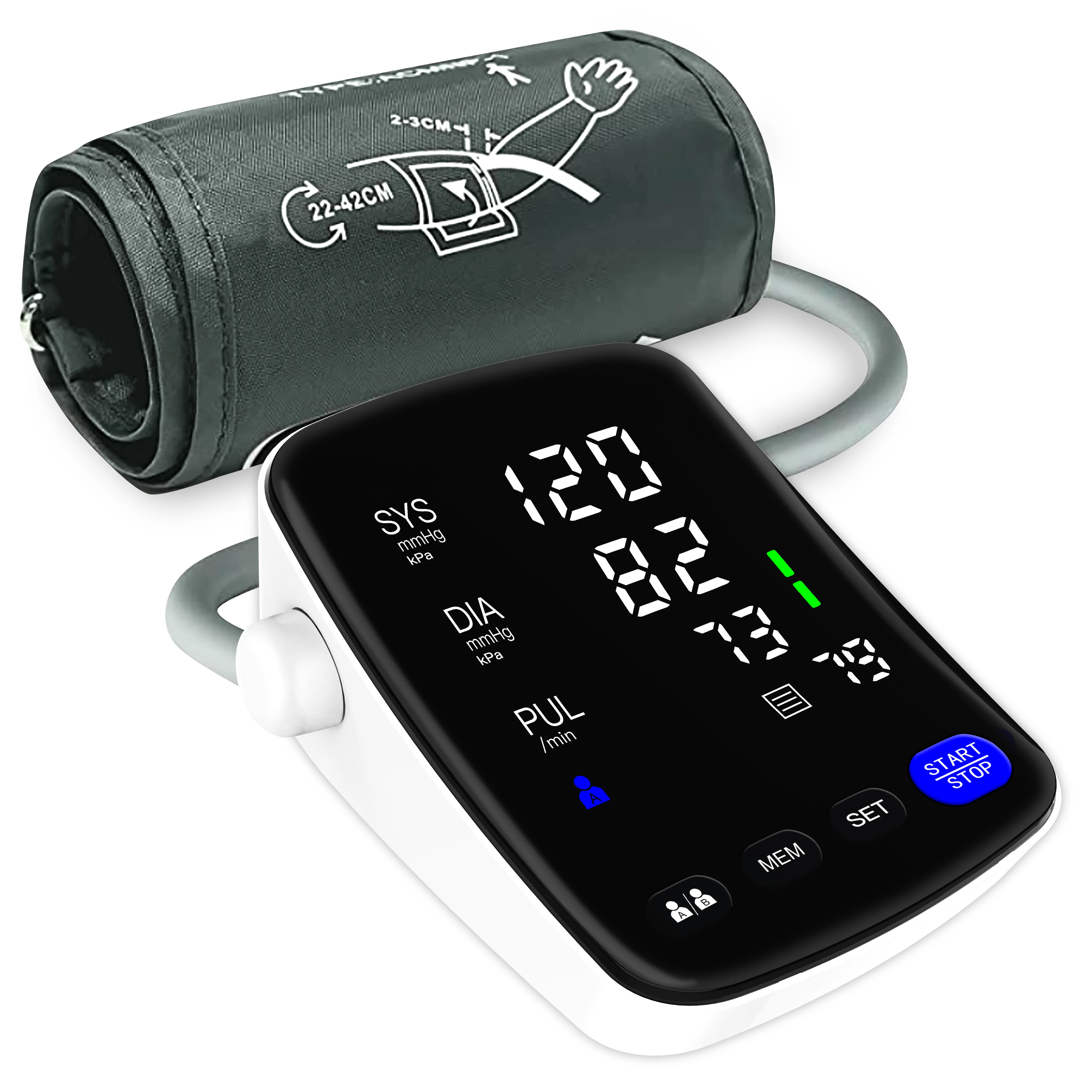 Electronic Smart Sphygmomanometer Blood Pressure Machine Digital BP Machine Automatic Digital BP Monitor Blood Pressure Monitor