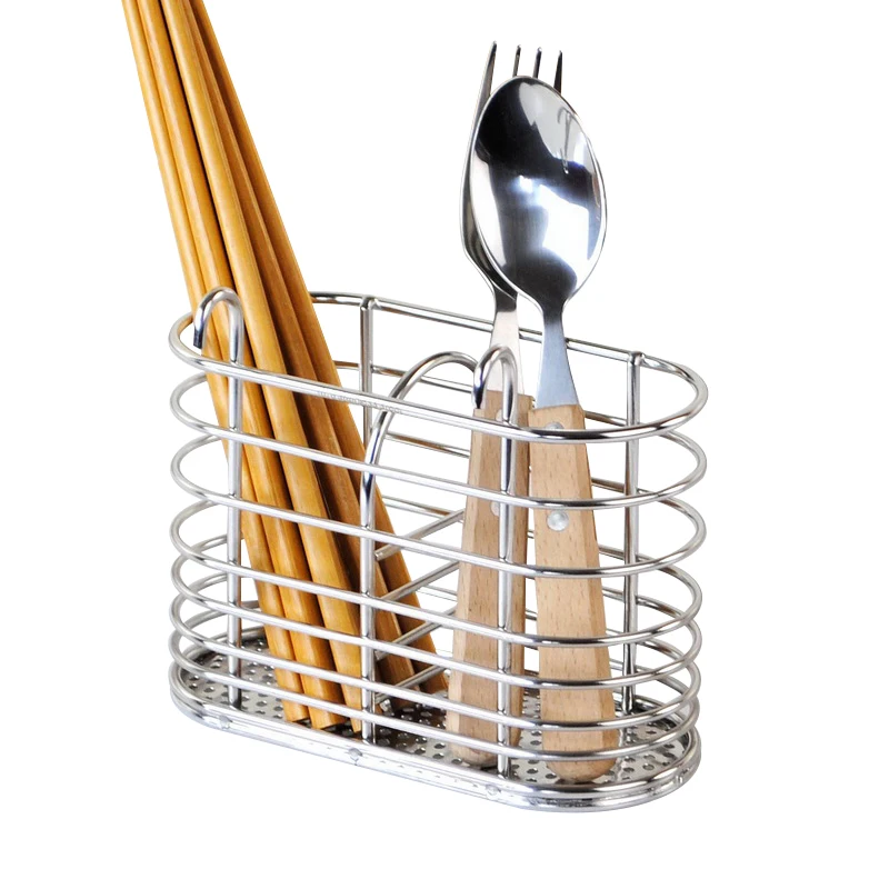 Stainless Steel Kitchen Accessories Spoon Fork Drying Rack Fork and Spoon Container Holders