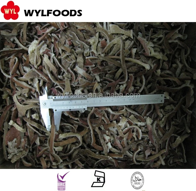 Hot sale frozen black fungus strips mushroom with factory price and low price