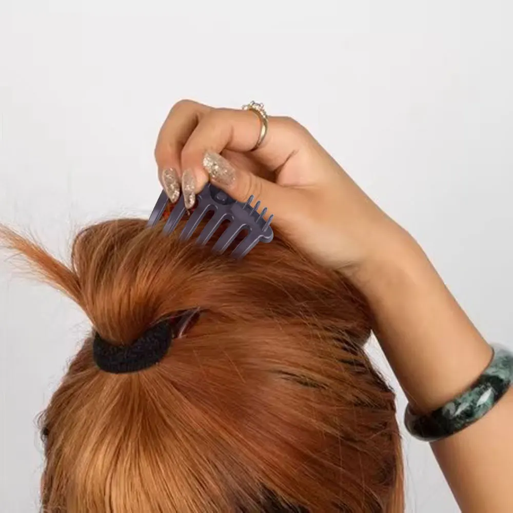 Bandette Comb with Elastic Band ponytail Bump It Up Inserts Combs women Hair Clips Plastic Braid Barrettes Styling Tool