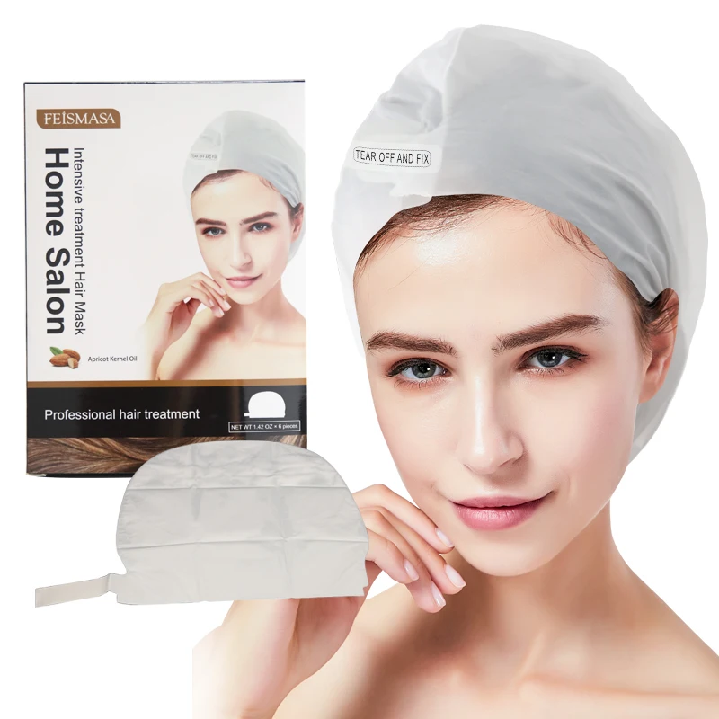 Hot Sale Keratin Treatment Sheet Hair Care Products Steam Private Label Hair Mask Cap