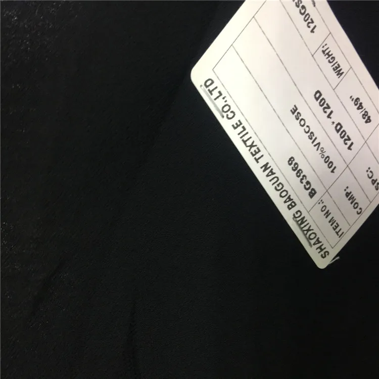 New products hot sale 120d 100%  viscose plain dyed  fabric for clothing