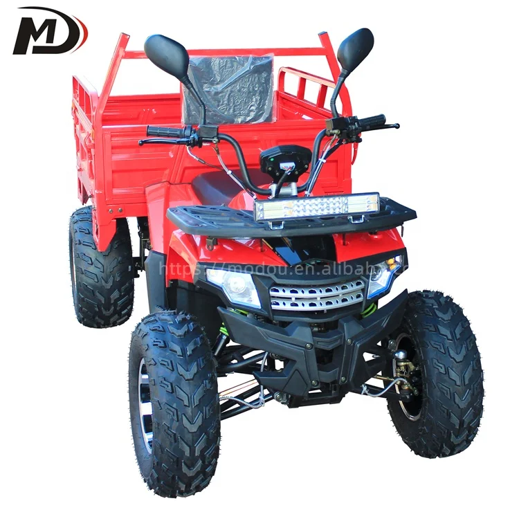 Trailer Farm ATV 150cc  All Terrain Vehicle 4 Wheel Motorcycle UTV  for Adults With Cargo Box