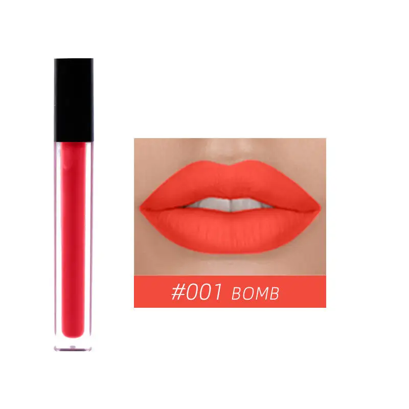 Wholesale velvet stay lip paint high pigment custom best seller professional private label vegan matte liquid lipstick