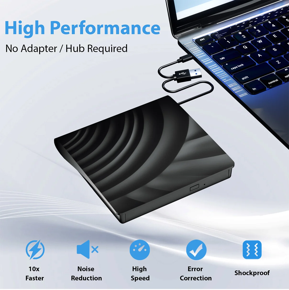 External  cd/bd/dvd writer burners optical drive  Card Reader Drive Compatible with desktop Windows Mac USB 3.0/Type-C