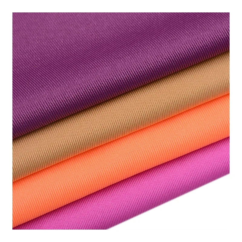 High elastic polyester 82% spandex18% skin friendly fabric Double sidedswimsuit sports fabric