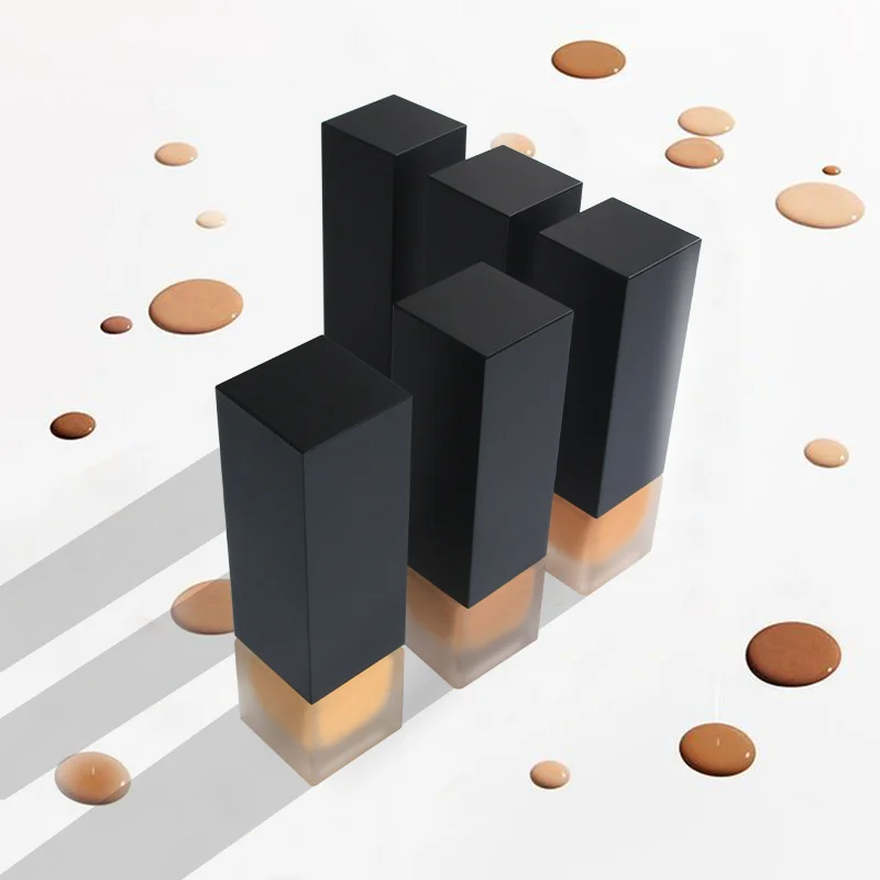 Private label  Dark Skin Waterproof Super Stay 24 Full Coverage Vegan Matte Sunisa Liquid Foundation