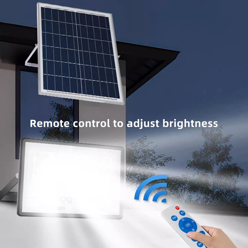 Hot Sale ABS Solar Integration Radar Street Lamp With Remote Control High Sensitive Solar Floodlight projection light