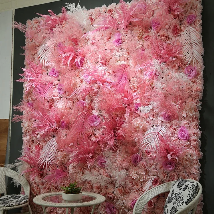 Deluxe Wedding Design 40x60 cm Wall Flower Panels Backdrop Panel Flower Wall Wedding for Sale