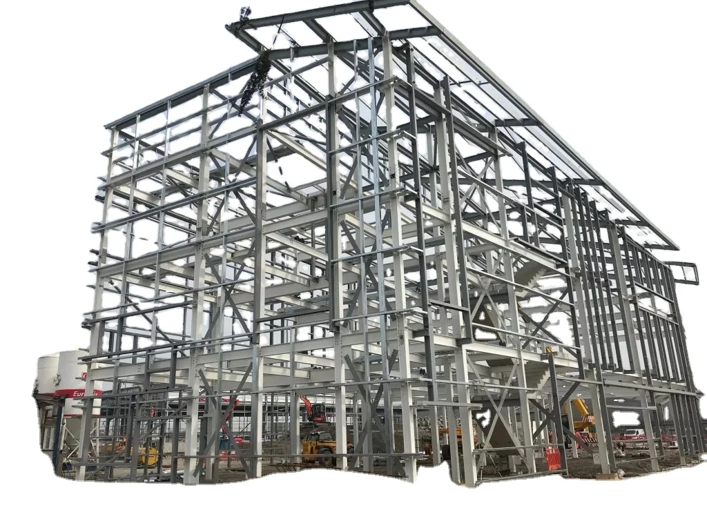 Factory steel structure manufacturer customized high quality large span galvanized steel solar panel structure Building for Sale