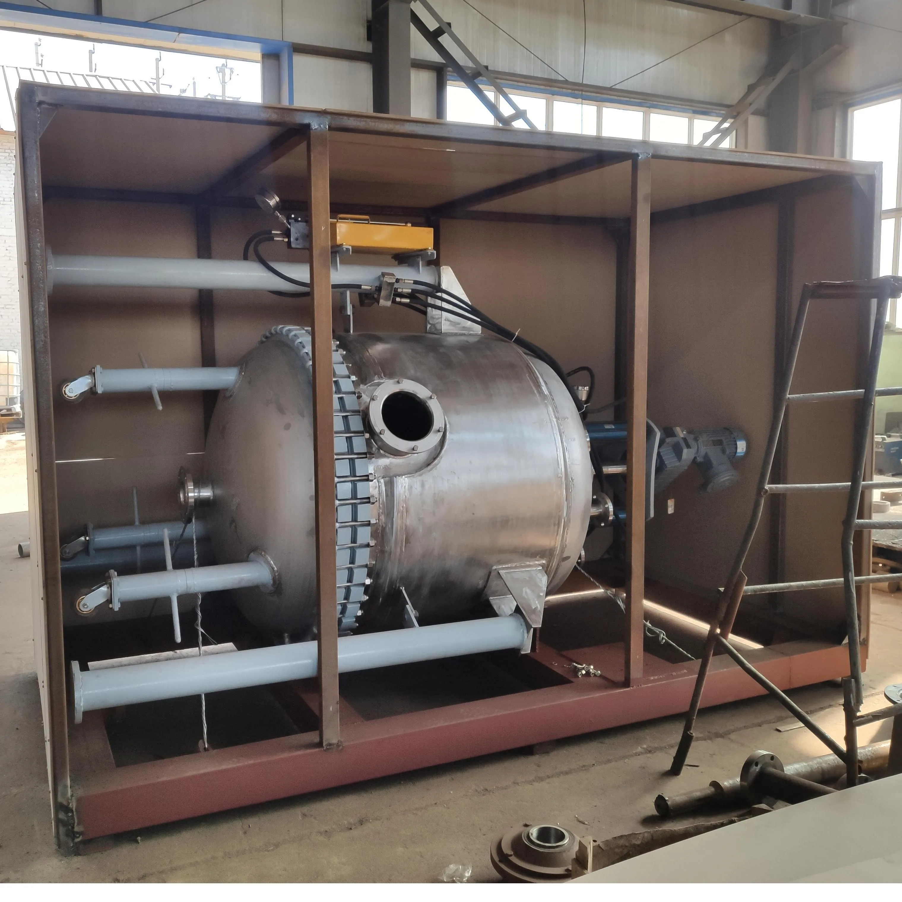 stainless steel conical agitated reactor