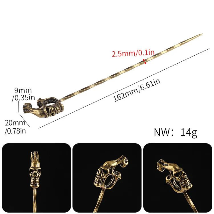 High Quality Multi Shape Gold Cigar Needle Nubber Picks Tool