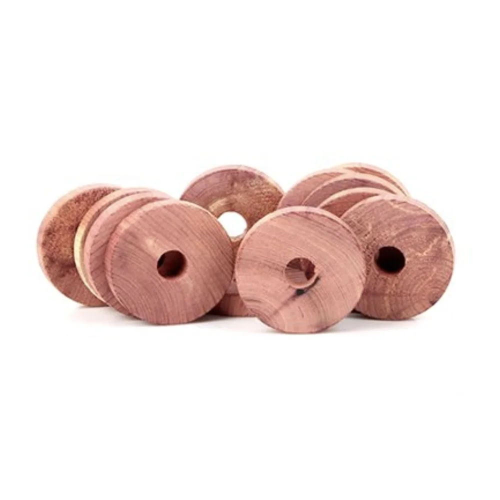 Lower Price Home Use Fresh Aromatic Anti Moth Red Cedar Wood Rings Blocks for Clothes