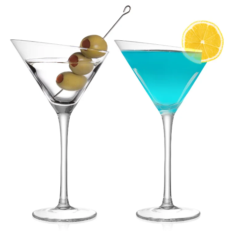 crystal brandy glass Coupe margarita glasses 180ml 6oz  Hand-Blown Crystal Martini Glass Unique Art Deco Cocktail Glasses