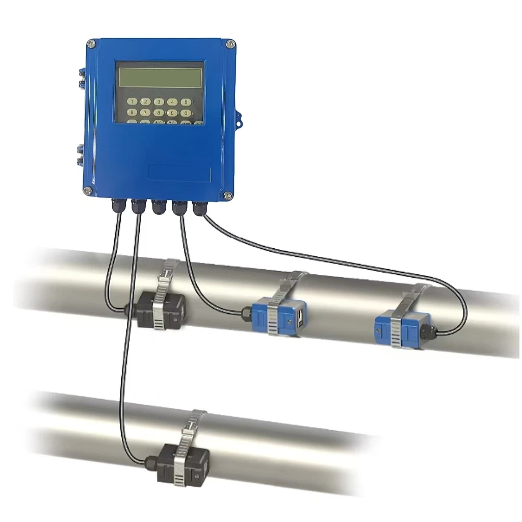 TSONIC clamp on stationary BTU ultrasonic heat energy meter