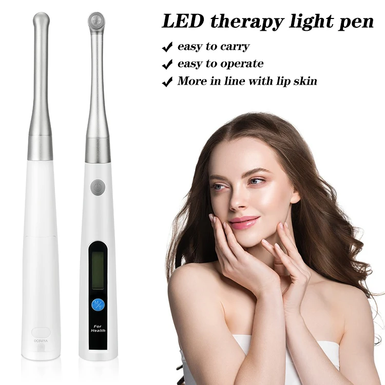 Near Infrared Portable Red Light Therapy Device Pen Mouth Ulcers Treatment Instrument Cold Sore Red Light