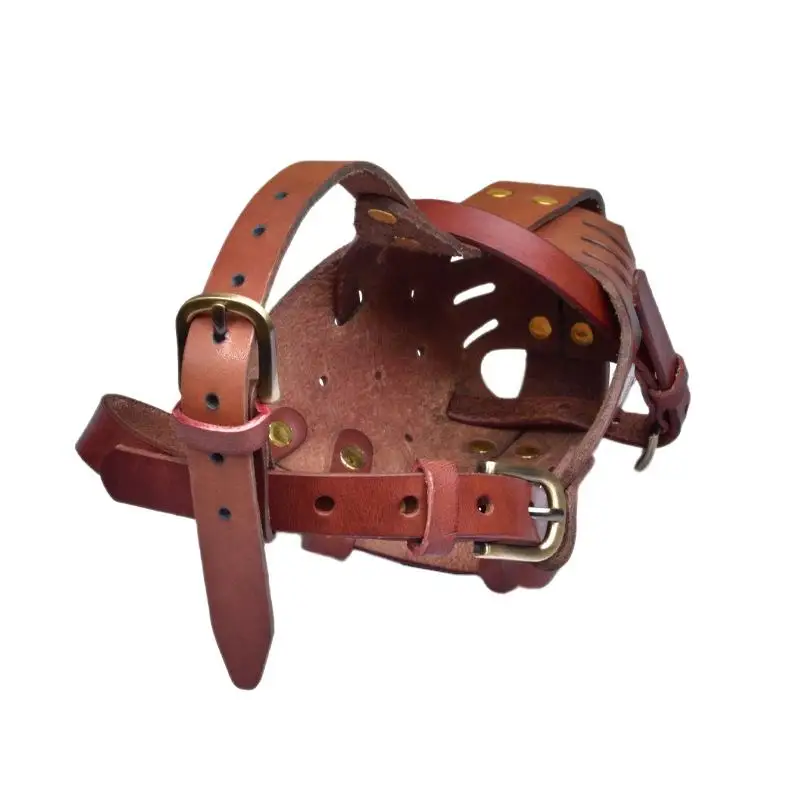 Качественные регулируемые кожаные намордники для животных