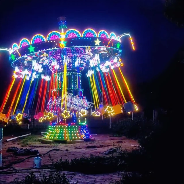 China manufacturer new design shaking head attraction swing flying chair amusement rides