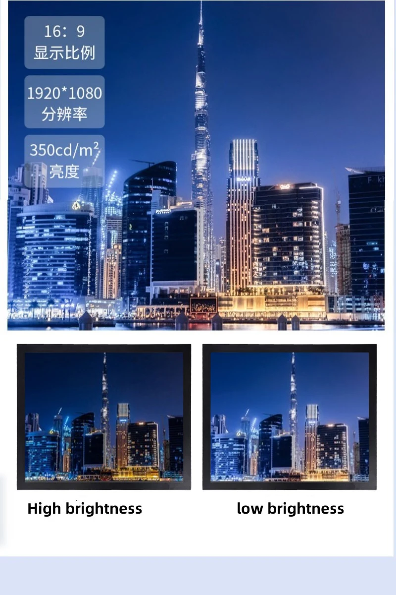 19 Inch Monitor Touch Screen  ATM  TFT LCD resistive Touch Screen Monitor IP65 Screen panel Touch Eink Display monitor