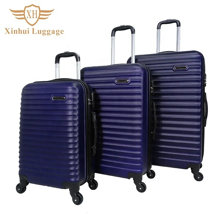 20 24 28 Inch travelling luggage bag abs travel trolley suitcase sets hard shell 3 pcs luggage set