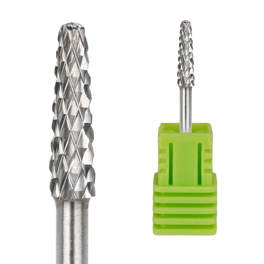 Small Umbrella Nail Drill Bit Safety Top Uncoated Medium Grit Fast Gel Remover Nail Gel Polish Off 3/32' Manicure Drill Tool