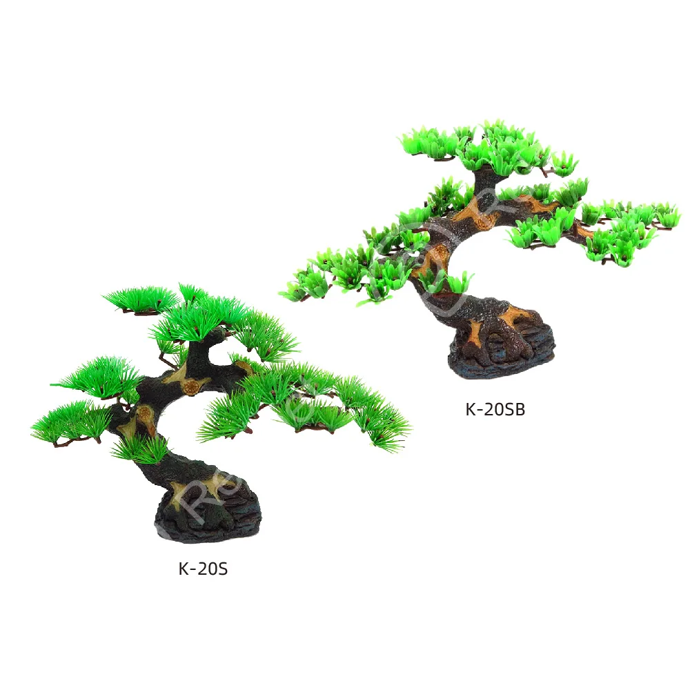 Wholesale Aquarium Plastic plants Artificial Plastic for fish tank decoration aquarium accessories De Plantas Acuario