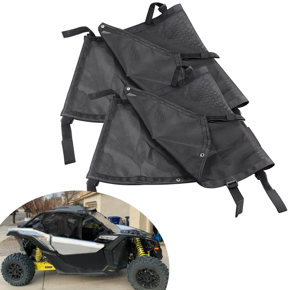 Window Nets for Can am Maverick X3 & X3 Max 2017-2022 UTV Door Windows Protective Shade Shield Mesh
