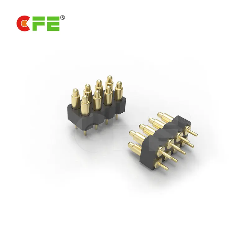 Waterproof 8 pin 2mm pitch pogo pin connector for test skin grease