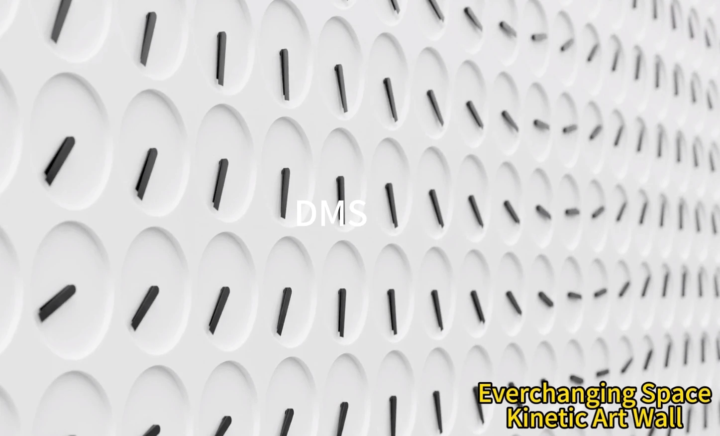 Creative Kinetic Clock Sculpture Modern Dynamic Art Wall Decoration Installation Custom Printing Metal Steel Model with Logo