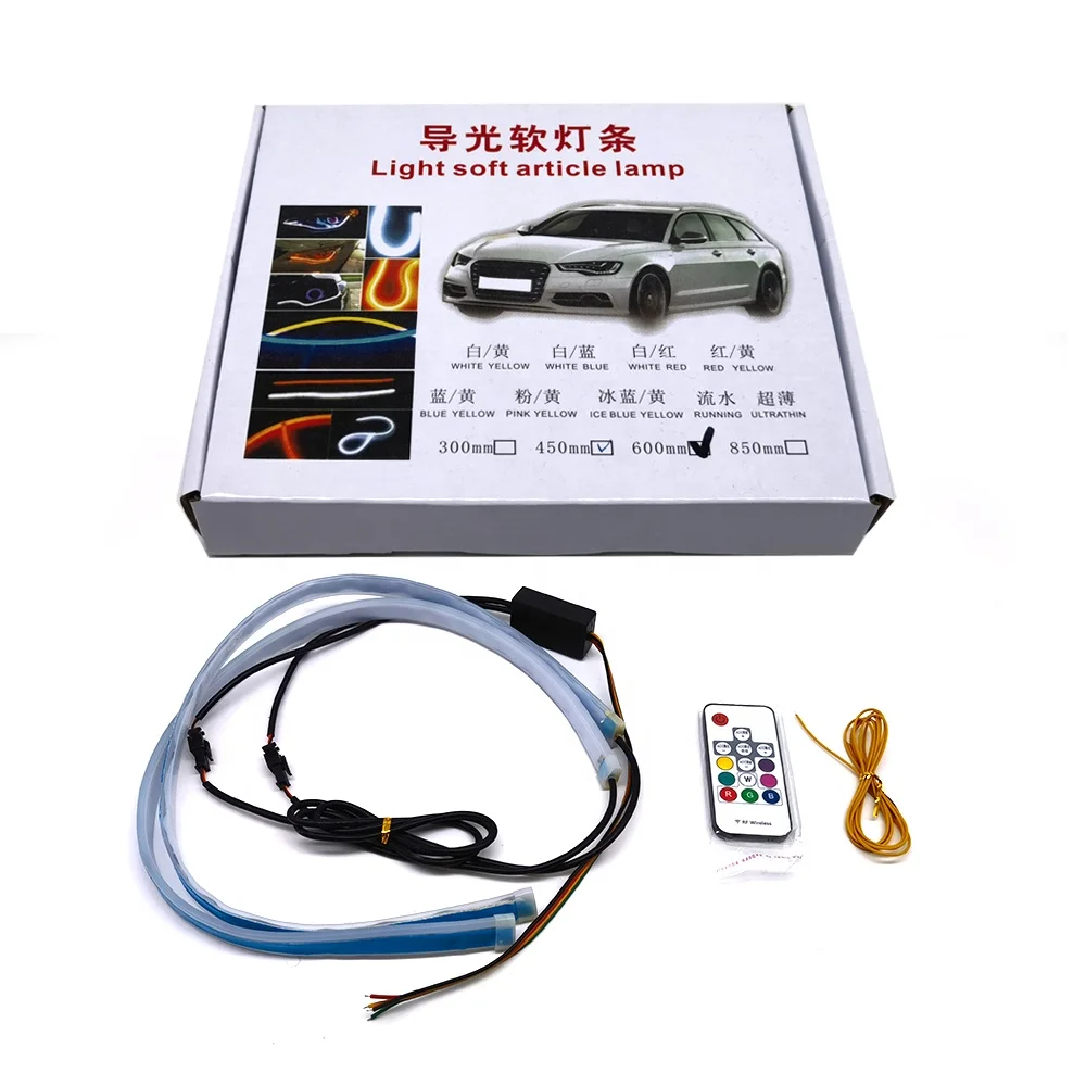 LED light soft article lamp Led Universal Waterproof Car Led Daytime Running Light multiple colors complete specifications