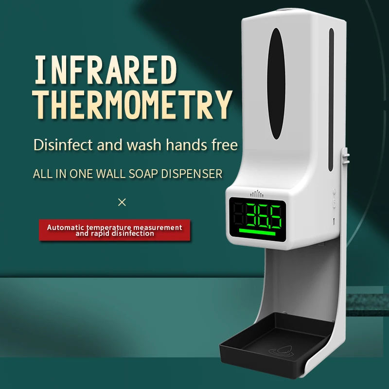  K9x Automatic Touchless Auto Alcohol Hand Sanitizer Dispenser With Temperature