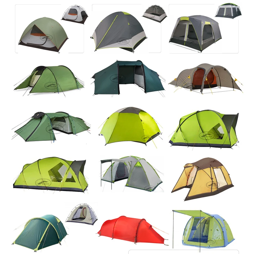 Personalized Durable Waterproof Large Family Strong Car Camping Canvas Teepee Heavy Duty Camping Luxury Glamping Tipis Bell Tent