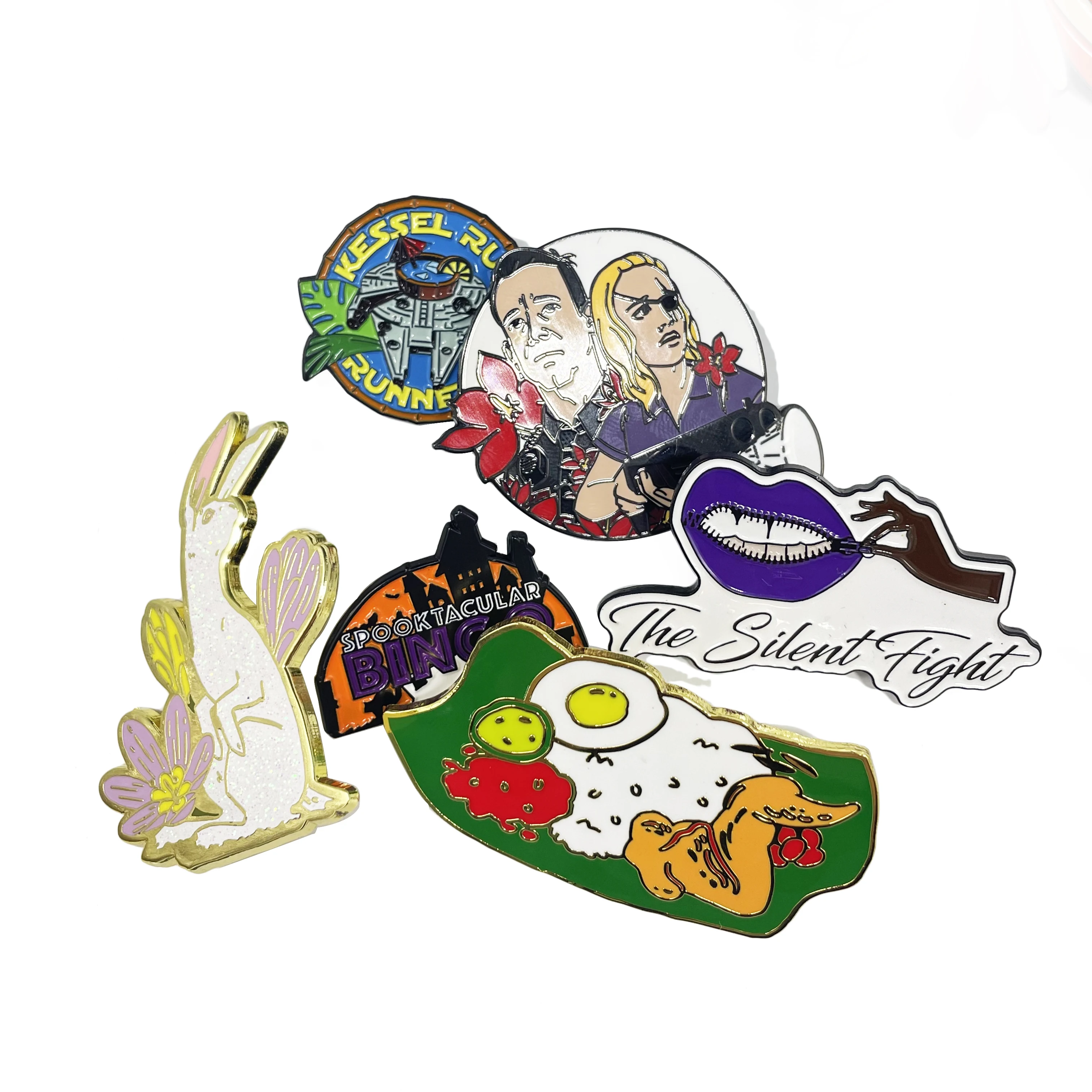 Design Hat Pins Small Gold Metal Soft Enamel Custom Button Pins Bulk Epoxy Magnet Lapel Pins