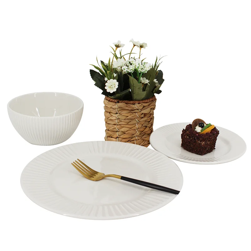 Reusable plates dinnerware luxury porcelain dinner set roya ceramic dinnerware set design