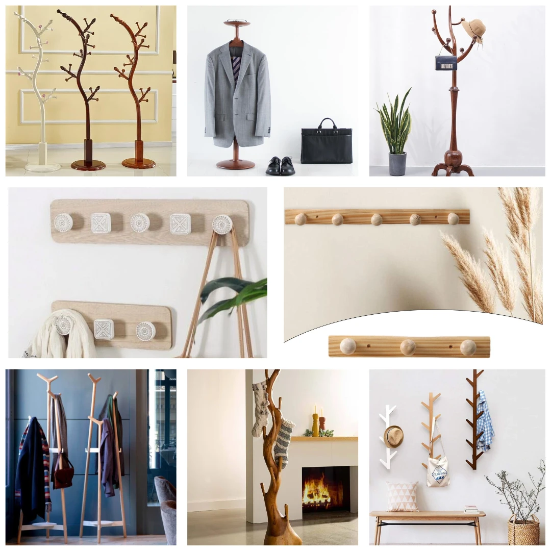 Wholesale Custom Wooden Home Furniture From Vietnam Whatapp +84916611103 Gold Stainless Steel Coat Rack