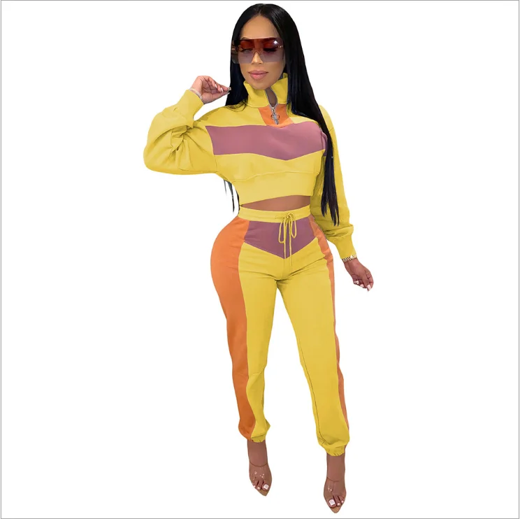 
2020 Fall Casual Women Clothing Jogger Pants 2 Piece Sets 