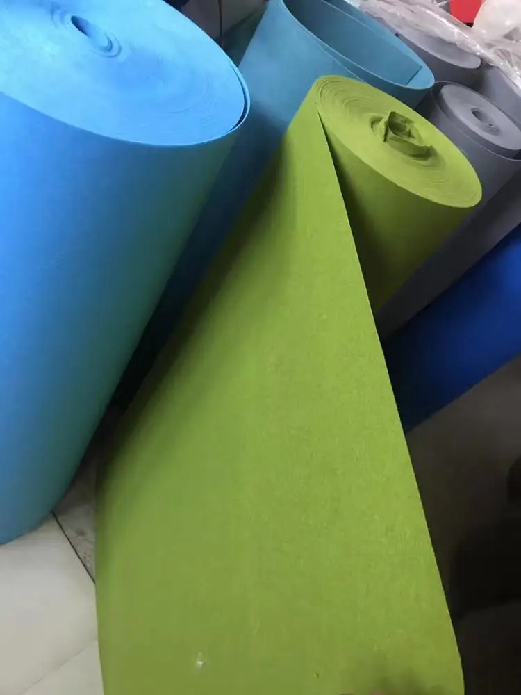 3mm thick non woven Technics needle-punched craft polyester felt fabric rolls