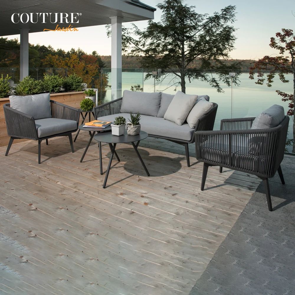 Couture Garden Sets Outdoor Furniture Rattan Sofa Hotel Furniture Outdoor Rattan Garden Sofa Set