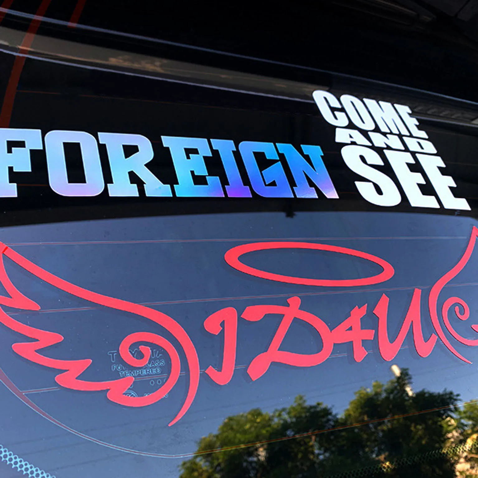 Outdoor Waterproof Decorative Die Cut Logo Window Decal Vinyl Sticker, Car Decals Window Sticker