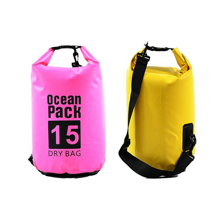 Outdoor Hiking 20L camping waterproof dry bag backpack ocean pack  swimming floating PVC waterproof dry bag