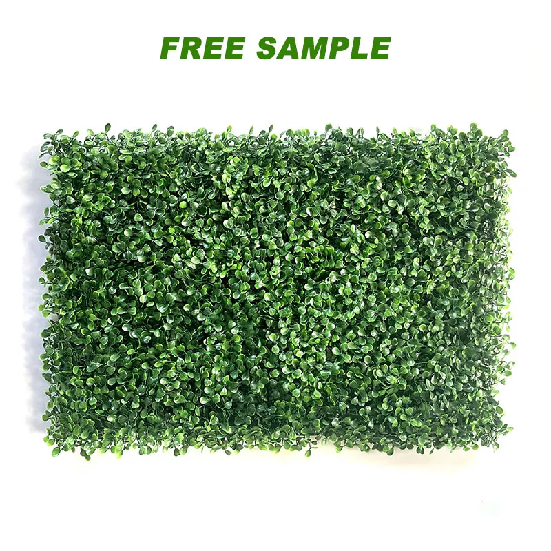 Cheap Milan Grass Wall panel Anti-UV Plastic High Quality Hedge Boxwood Panels Green Plant Vertical Artificial Garden Wall grass