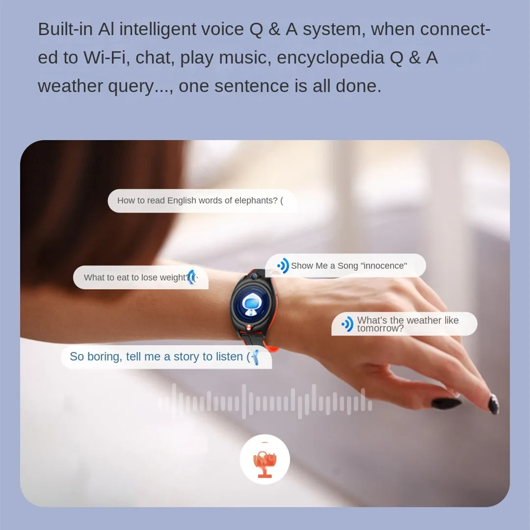 I9 GPS Switch Smart Watch SOS 4G Two-way Call GPS History Tracking Fitness Smart Watch Health Care 24 Hours Multi-Monitor