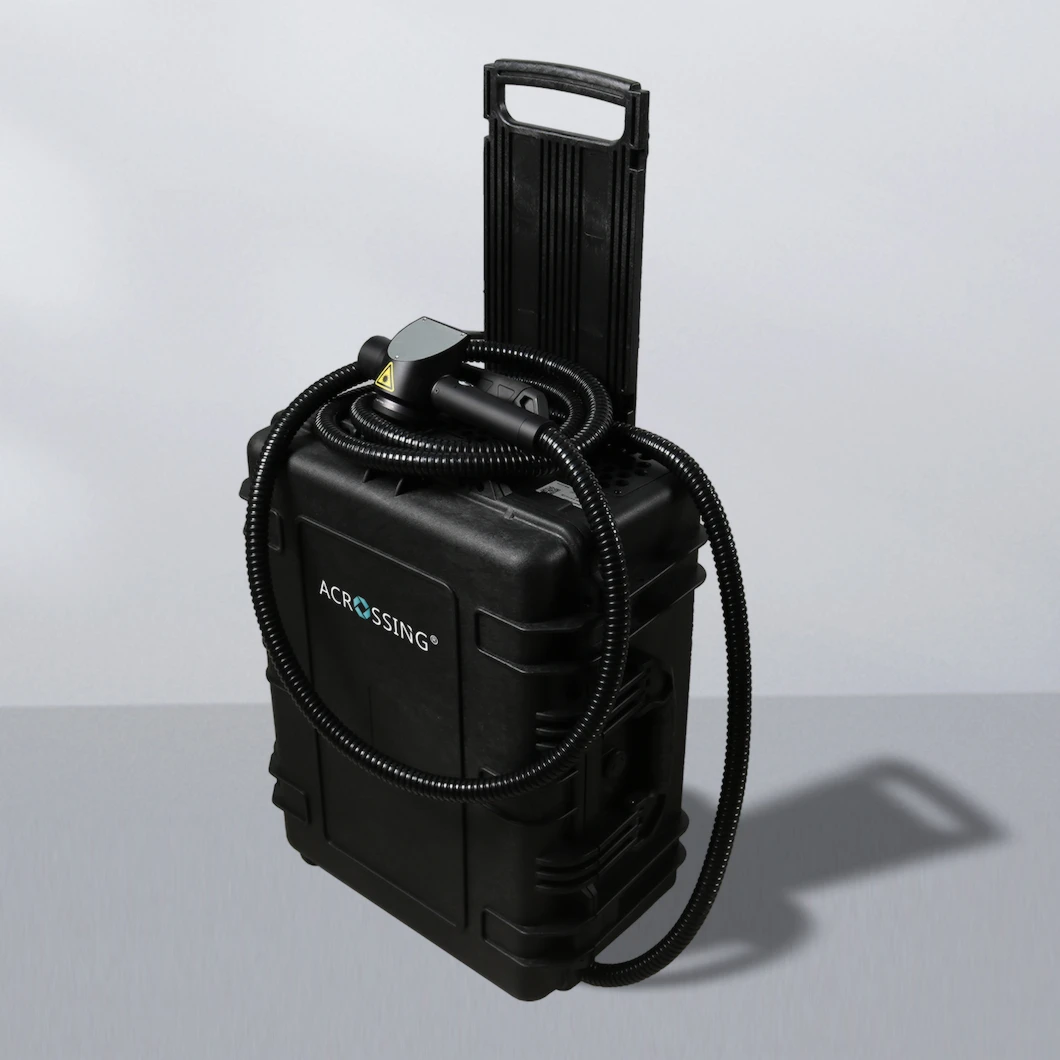 Luggage MOPA laser cleaning machine(single mode) remove rust cleaning machine 100w