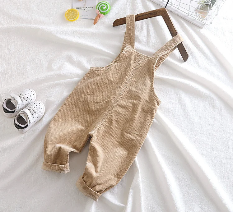 Children Unisex Brown COTTON Trousers / Pants 100% Cotton Overalls overalls