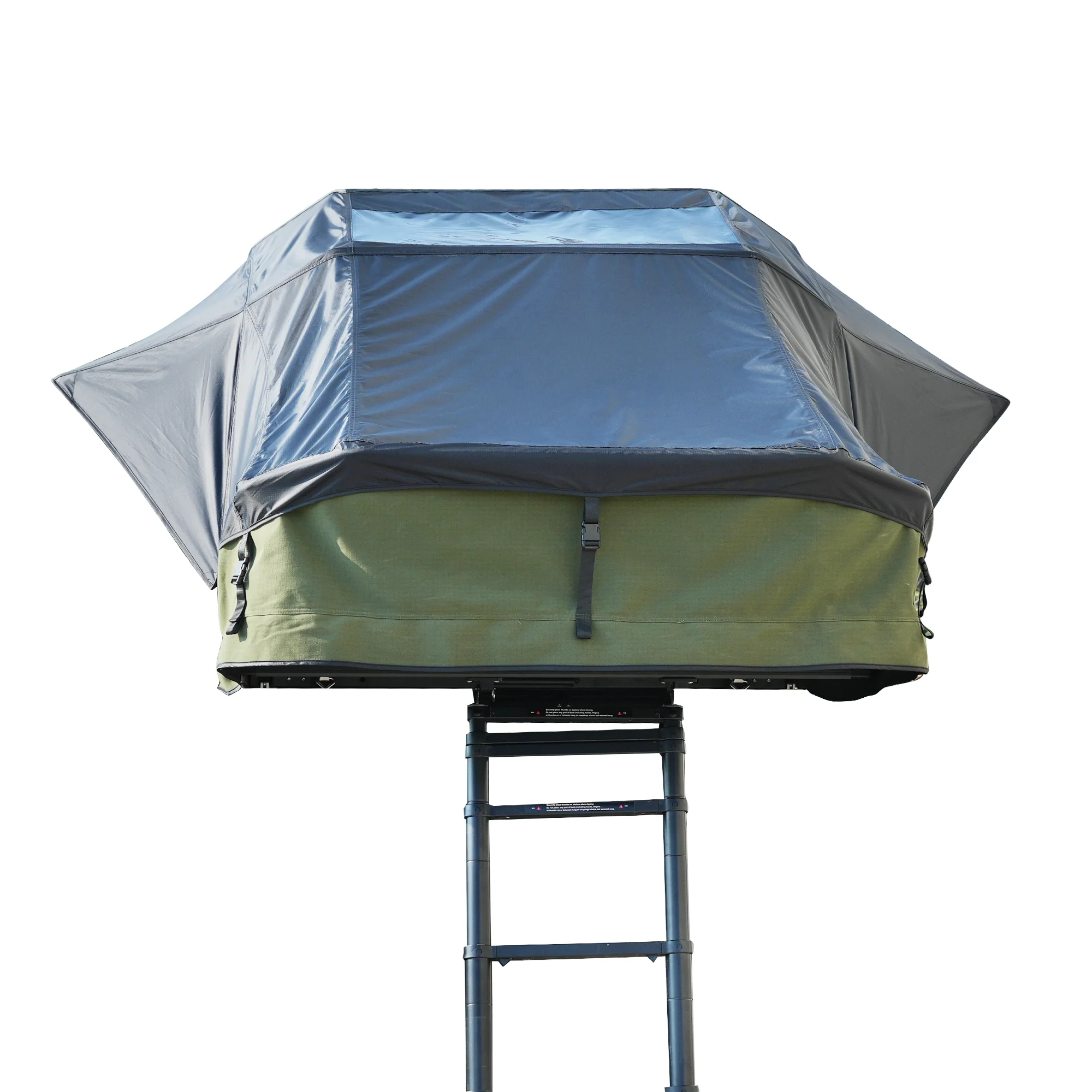 NEW DESIGN 4 Person Roof Top Tent Large Size Car Roof Top Canopy with Solar Panel Cross Bar